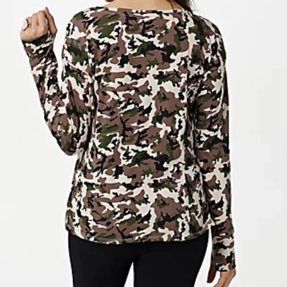 Seed to Style Organic Cotton Long-Sleeve Top w/ Thumbholes  10193 - Picture 2 of 2